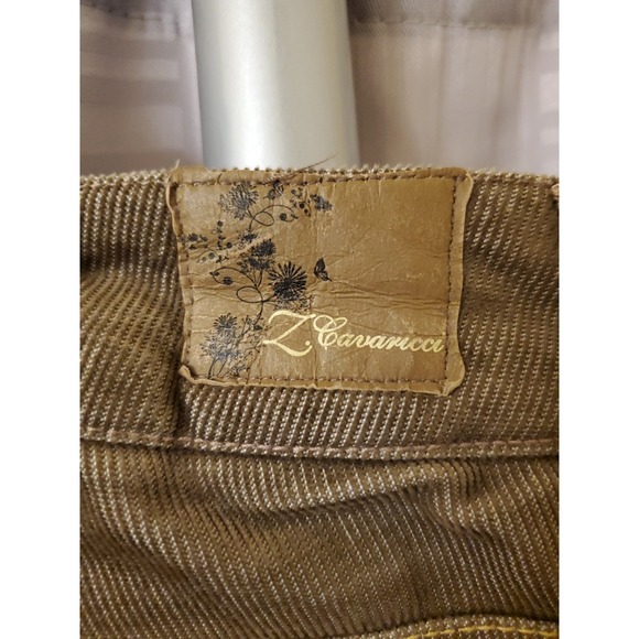 Z Cavaricci Y2k Flare Corduroy Pants Women's‎ Size 14 Brown Casual - Picture 7 of 10
